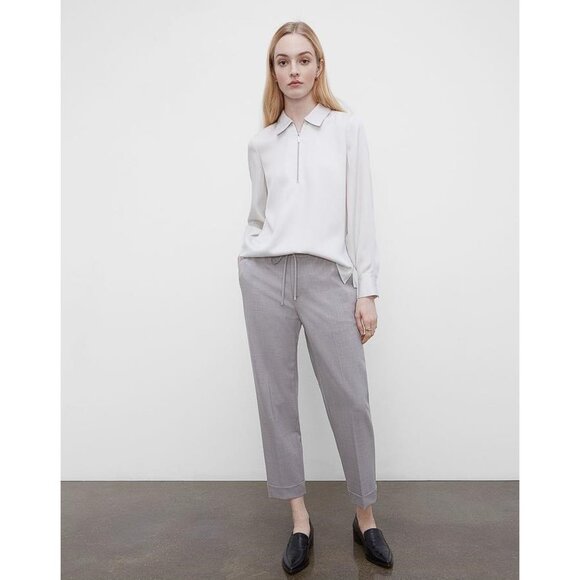 CLUB MONACO Women's Tie-Waist Pants Size 4 In Gray - Picture 1 of 6